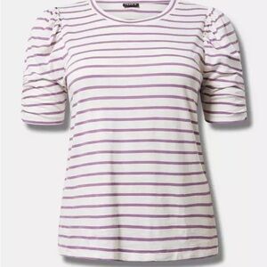 TORRID Cotton Modal Tee Purple Plus Size 0X